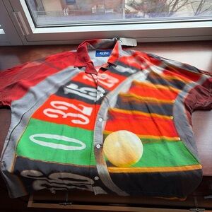 Awake Multicolor Roulette Print Men's Shirt